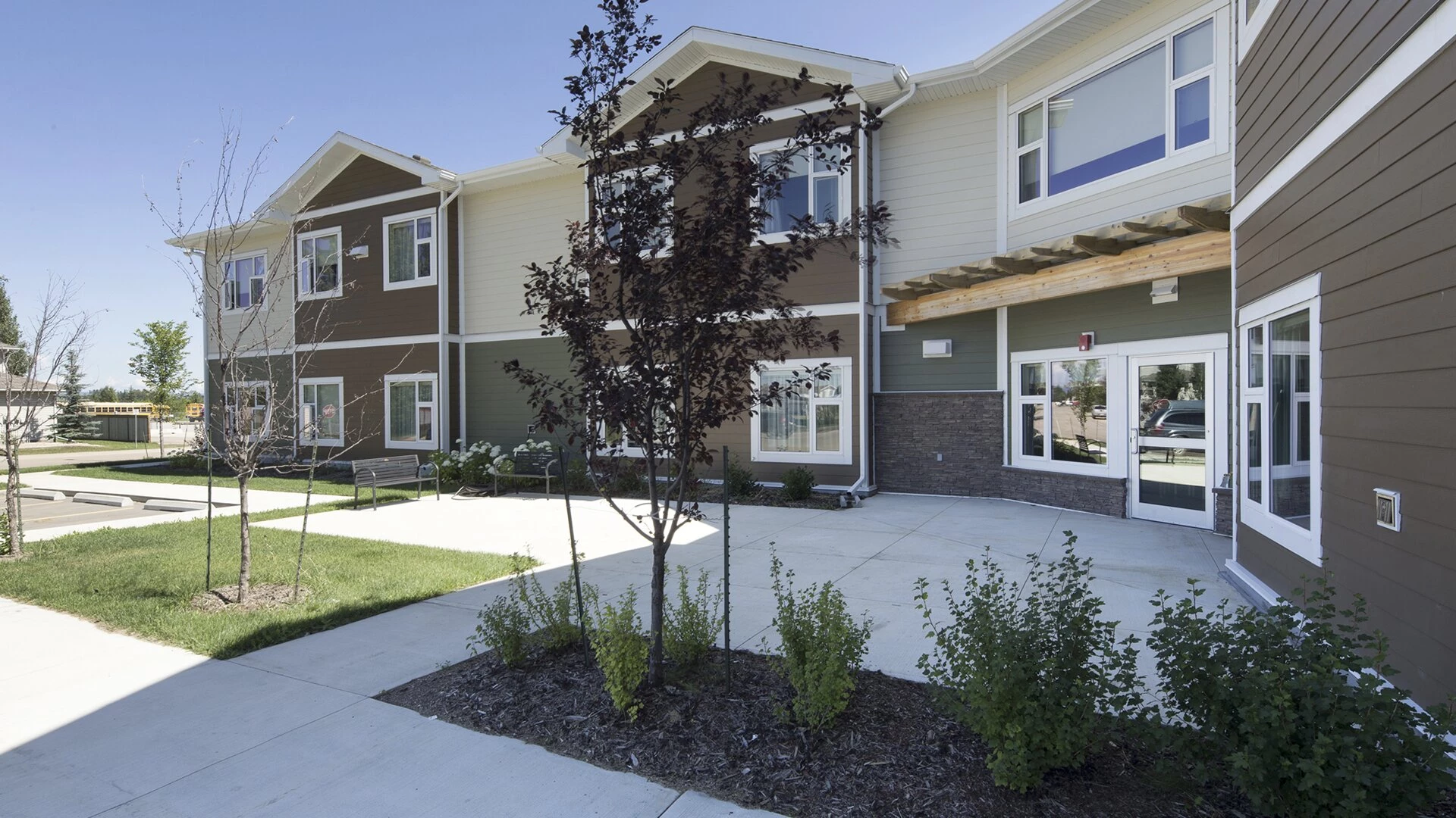 Sweetgrass residence's exterior view from side